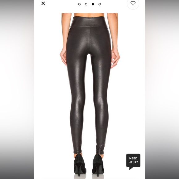 Spanx faux leather leggings in black size small - Picture 3 of 7